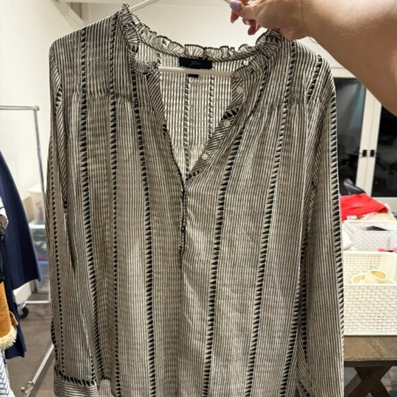 JCrew Striped Blouse - Picture 2 of 4